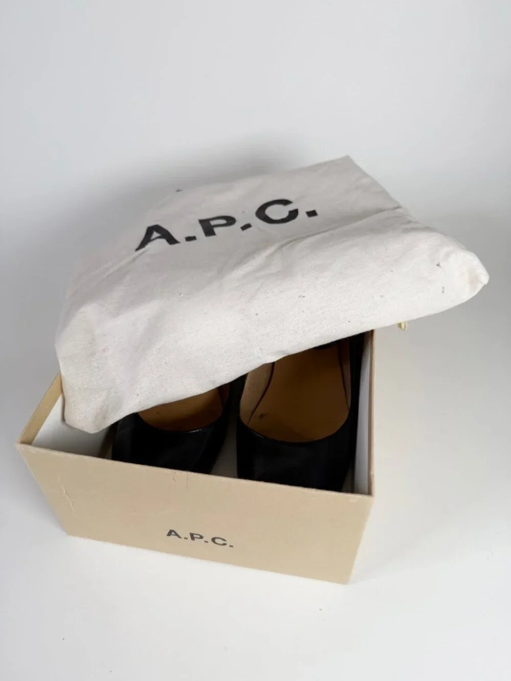 A.P.C. Women's Black Jasmine Mary Jane Shoes EU 39 - Picture 5 of 6